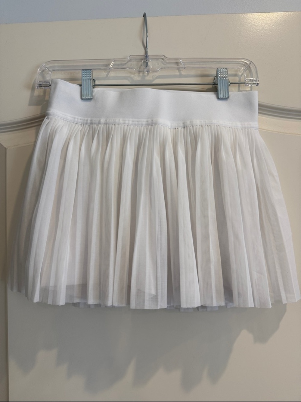 Lululemon Women's White Pleated Tulle Skort - Classic Mini